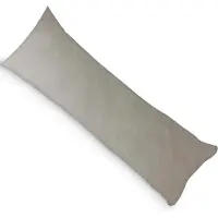 Zavelo PandaHug Velvet Body Pillow Kussensloop Grijs (45x145 cm)