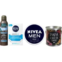 Kneipp Cadeauset Men Papa Topper Cool Freshness & Nivea - Nivea Men Aftershave 100 ml Sensitive Cool - Nivea Men Creme Blik 150 ml - Douchefoam 200ml Men Cool Freshnes