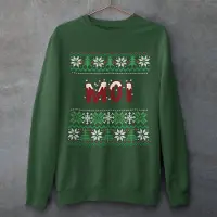 B&C Drenthe Kersttrui Groen Moi - Maat 4XL - Uniseks Fit - Kerstkleding Voor Dames & Heren