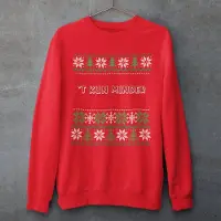 B&C Drenthe Kersttrui Rood T Kun Minder - Maat 4XL - Uniseks Fit - Kerstkleding Voor Dames & Heren