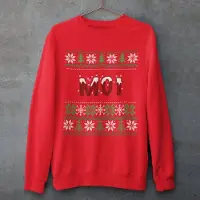 B&C Drenthe Kersttrui Rood Moi - Maat 3XL - Uniseks Fit - Kerstkleding Voor Dames & Heren