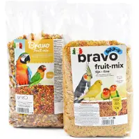 Bird-X Bravo fruit-mix grof voor parkieten en papegaaien zak 1 kg