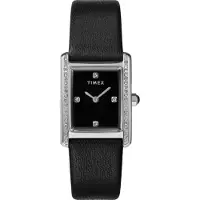 Timex Hailey TW2W63800 Horloge - Leer - Zwart - Ø 24 mm