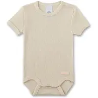 Sanetta - Kid's Wool Body S/S - Merino-ondergoed 80/86, beige