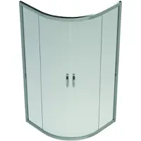 Van Marcke GO Schuifdeuren kwartronde hoekinstap 90x90 6mm glas
