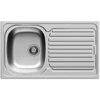Van Marcke GO Wastafel inbouwwastafel lisa rvs satijn 86x50 cm