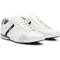 BOSS Sneakers laag 'Saturn' zwart / natuurwit