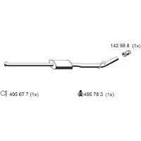 ERNST 522182 Uitlaat middendemper
