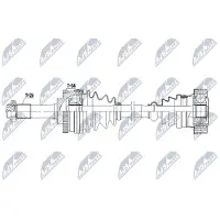 NTY NPW-ME-100 Aandrijfas