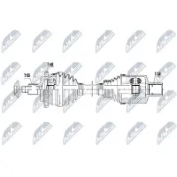 NTY NPW-ME-073 Aandrijfas