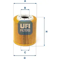 Ufi 25.216.00 Oliefilter