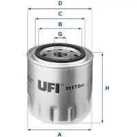 Ufi 23.172.00 Oliefilter