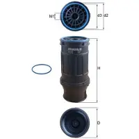MAHLE ORIGINAL KC 629D Brandstoffilter