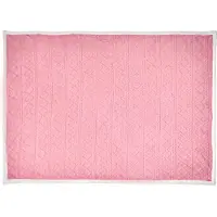 Beliani HONEYCOMB - Bedsprei - Roze - 150 x 200 cm - Stof