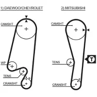Gates 5434XS Distributieriem