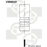 BGA V998919 Uitlaatklep