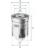 Ufi 24.465.00 Brandstoffilter