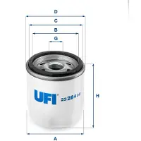 Ufi 23.284.00 Oliefilter