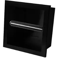 Wiesbaden Inbouw Toiletrolhouder Novi Mat Zwart
