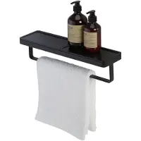 Geesa Planchet met Handdoekrek Frame 42 cm Zwart