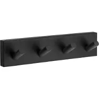 Smedbo Handdoekhaak House Met 4 Haken 17.8 x 3.8 cm Mat Zwart