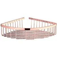 Best design Opbergrek Lyon Douchekorf Hoekmontage Mat Rose Goud