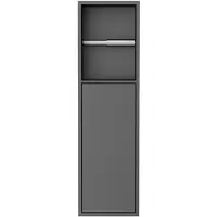 Best design Toiletrolhouder Zione Inbouw 60x17x12 cm Gunmetal