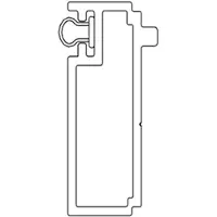 Sealskin Inc. verbredingsprofiel 1cm zilver