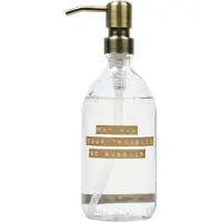 Wellmark Handzeep helder glas messing pomp 500ml tekst MAY ALL YOUR TROUBLES BE BUBBLES Brons label 8720618459282