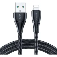 JOYROOM 3m Nylon Lightning oplaadkabel - 2.4A Snellader - Zwart