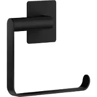 Smedbo Toiletrolhouder Cube zelfklevend Hangende Rol Mat Zwart