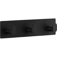 Smedbo Handoekhaak Multi Cube zelfklevend 19.2x4.8 cm Mat Zwart