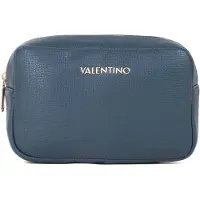 Valentino cosmetische tas Stereo Re Soft Cosmetic Case Blu donkerblauw