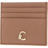 Coccinelle Leren Kaarthouder C-Me Credit Card Holder Skin Lichtbruin