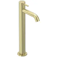 Ivy Aia Bond Fonteinkraan Verhoogd - Model L - Geborsteld Mat Goud PVD - Messing - Kranen, Fonteinkranen, Opbouw Fonteinkranen - 8718835178512