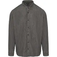 QS Overhemd grey denim