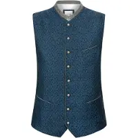 Stockerpoint Klederdracht gilet 'Marino' blauw / grijs gemêleerd