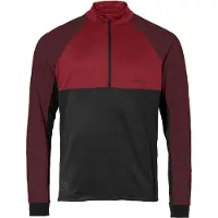 Vaude Bike Qimsa Half Rits Lange Mouw T-shirt Paars XL Man