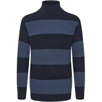 !Solid Trui 'Serge' smoky blue / donkerblauw