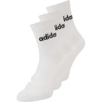 Adidas Sportsokken 'Linear Crew Cushioned 3 Pairs' zwart / wit