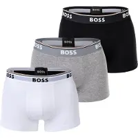 BOSS Boxershorts 'Power' grijs gemêleerd / zwart / wit