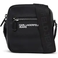 Karl lagerfeld JEANS Schoudertas zwart / wit