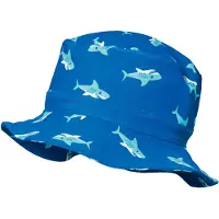 Playshoes Hoed 'HAI' blauw / mintgroen / wit