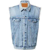 Levi's Bodywarmer 'Relaxed Trucker Vest' blauw denim