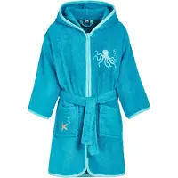 Playshoes Badjas turquoise / lichtblauw / oranje