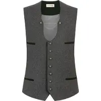 Stockerpoint Klederdracht gilet 'Salerio' grijs