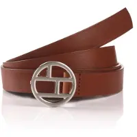 Tom Tailor Riem 'LAYA' cognac / zilver