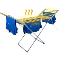 Silvergear Premium Elektrisch Wasrek met Verwarming 230W - Wasrek - Verwarmd Droogrek - Wit -