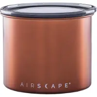 Airscape - Airscape - Koffiebonen - Voorraadpotten - Koffie - Lucht dicht - Staal - Geborsteld Koper Gloss - 250 gram