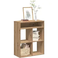 vidaXL Boekenkast 66x31x80 cm bewerkt hout artisanaal eikenkleur